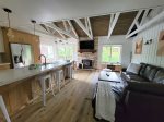 Seasons 4 200- Living Room has a Wood Burning Stove and Smart TV